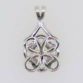 Sterling Silver Semi Mount Pendant Setting Round RD 6.5x6.5mm White To - Syzjewelry
